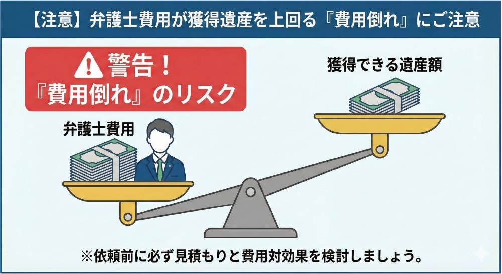 「費用倒れ」のリスクと事前の検討