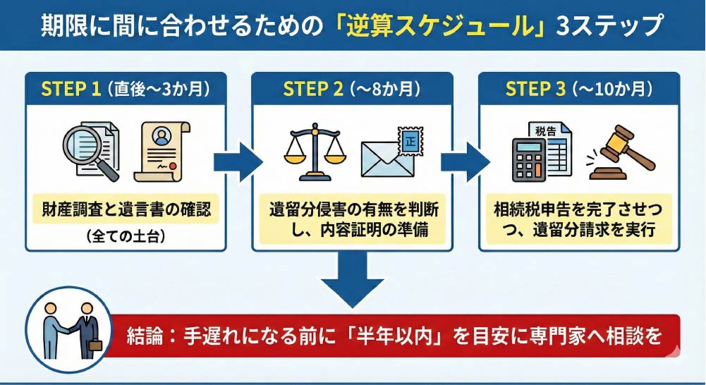 期限に間に合わせるための「逆算スケジュール」3ステップ